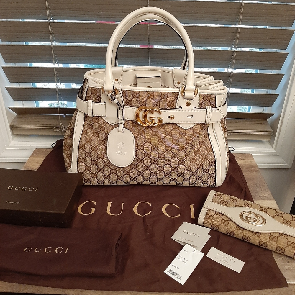 ❤EXQUISITE💚RARE💗 GUCCI RUNNING TOTE & WALLET